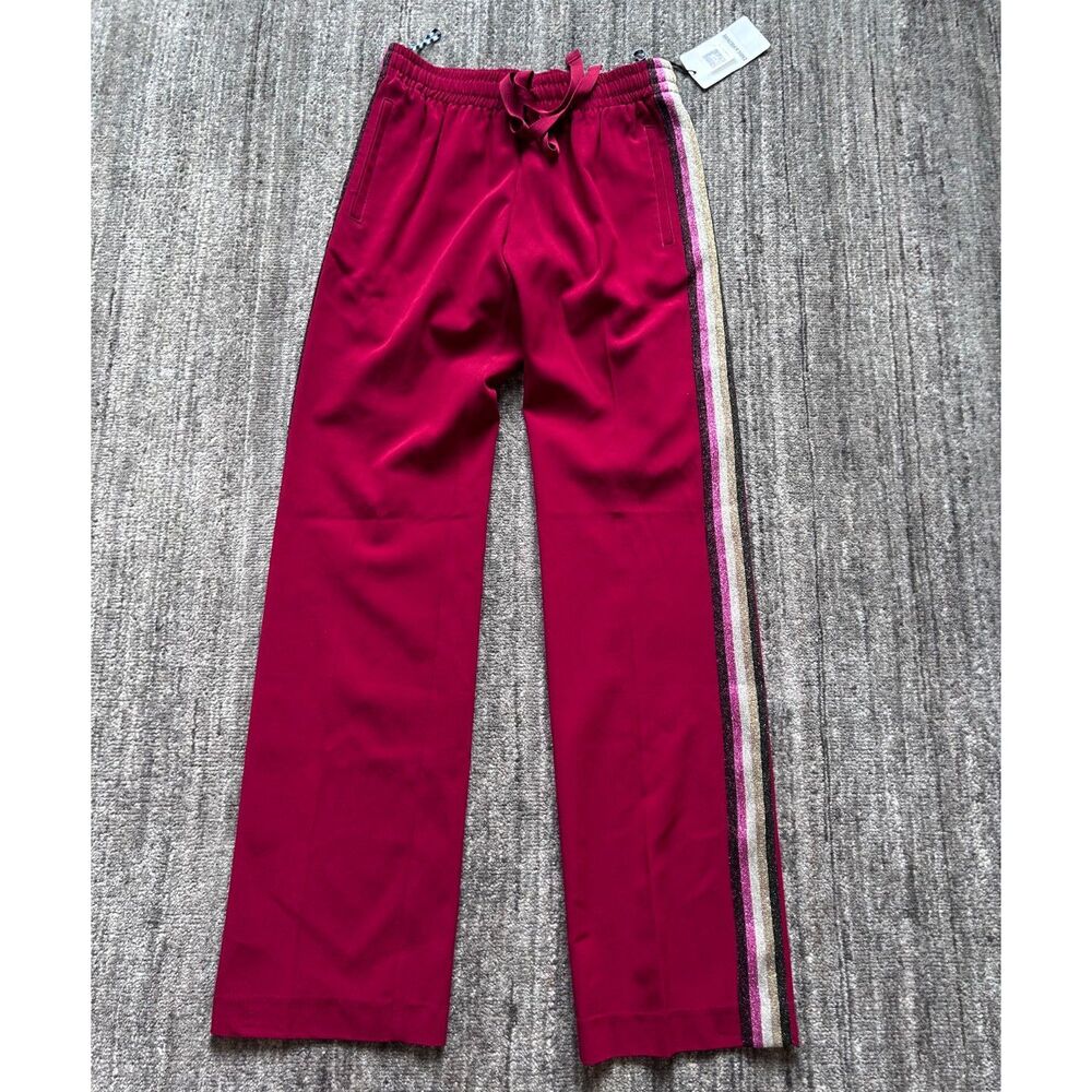 Zadig and Voltaire Pomy Crepe Track Pants Side Stripe XS